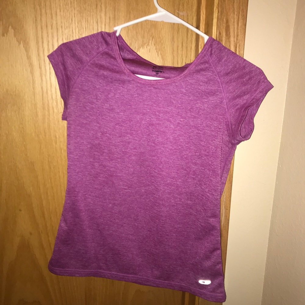 Purple running shirt